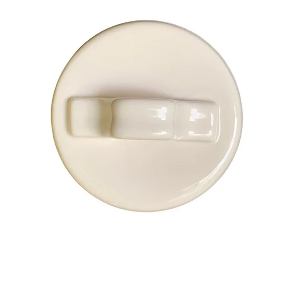 Rae Dunn WOOF Canister Dog Treat Jar White Black Letters Dimples NWT 2017 OG - Picture 9 of 14